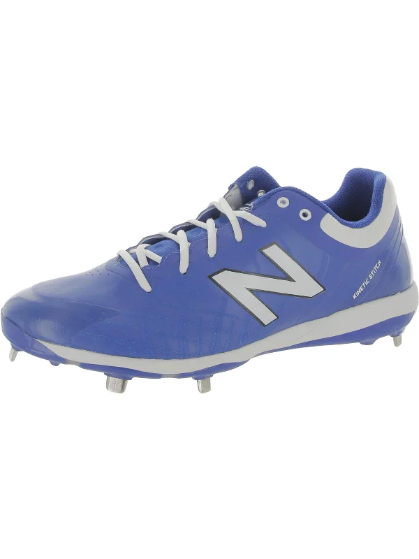 4040 Mens Faux Leather Metal Cleats