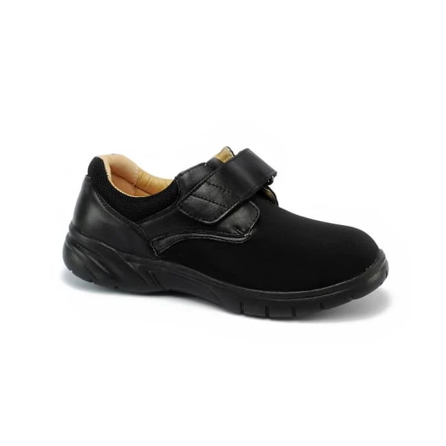 Mt. Emey 9602 Black Lycra - Men's Extra-depth Casual Shoes