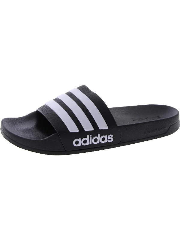 Adilette Mens Signature Rubber Slide Sandals