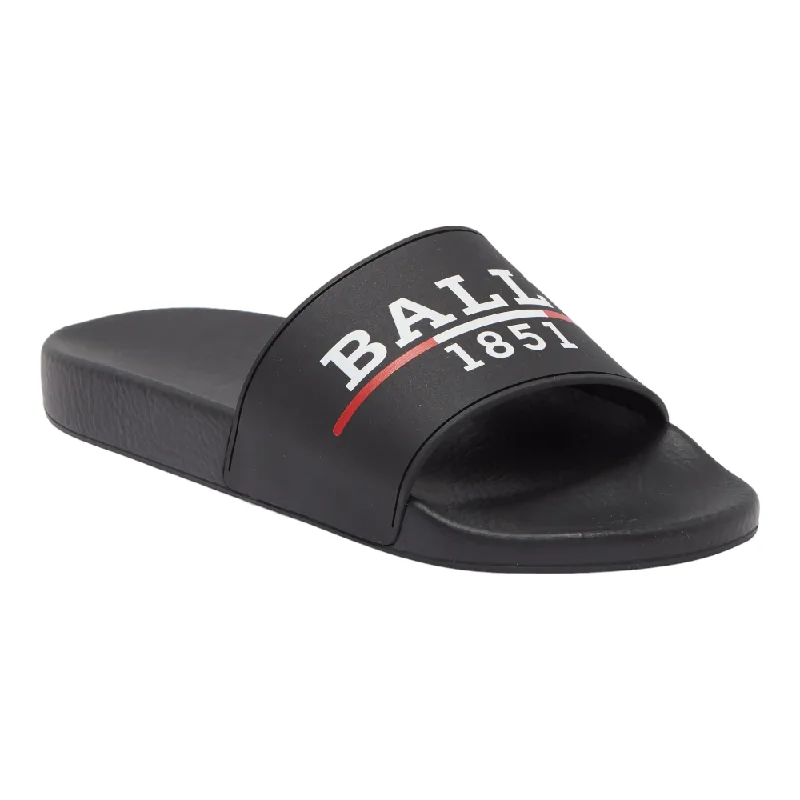 Bally Samuel Men's 6238702 Black Rubber Pool Slide Sandals