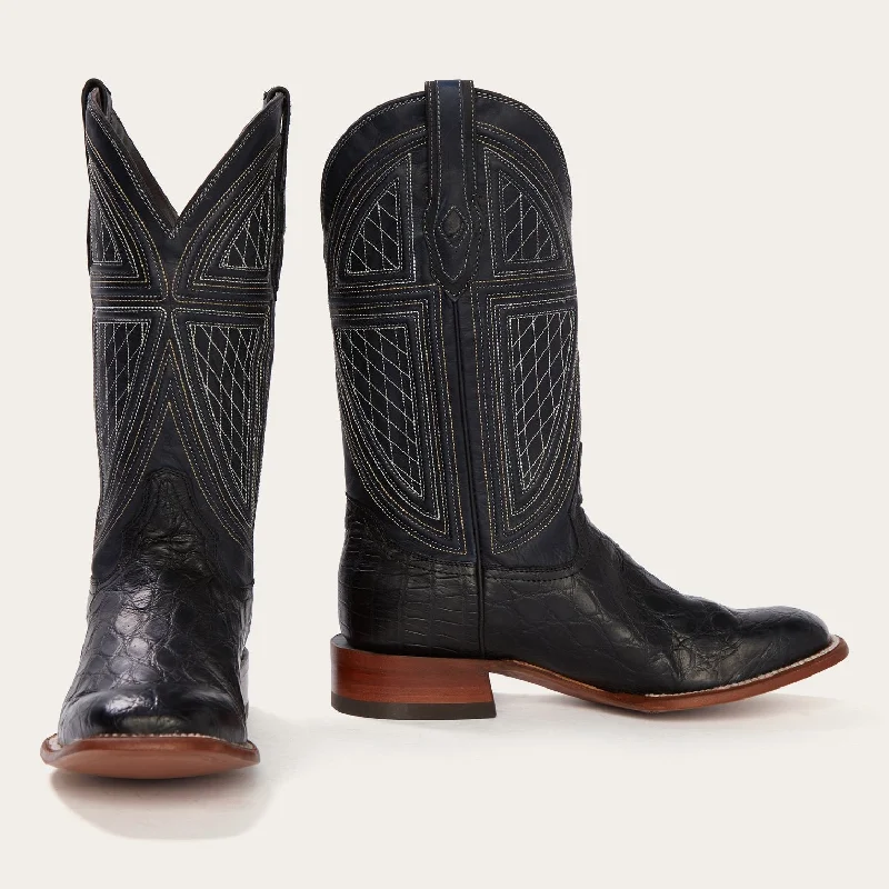 Black Falls Alligator Cowboy Boot