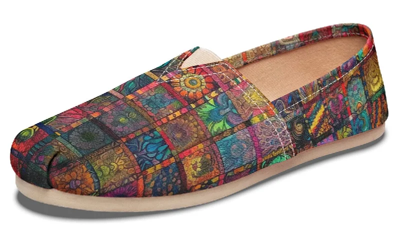 Blotter Quilt Casual Slip on Shoes