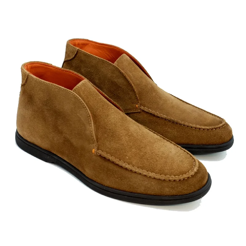 Bravo Moc Toe Suede Boot in Truffle by Alan Payne Footwear