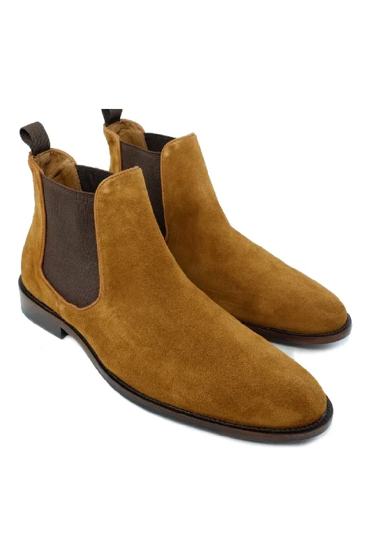 Brisbane Suede Chelsea Boot in Bourbon by Alan Payne Footwear