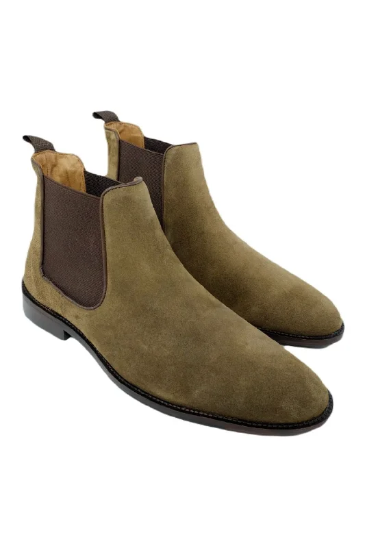 Brisbane Suede Chelsea Boot in Madero by Alan Payne Footwear