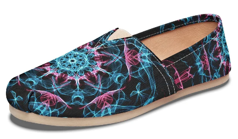 Smokey Blue Mandala Casual Slip on Shoes