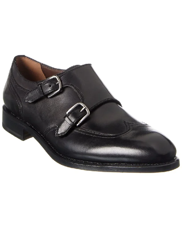 Ferragamo Monk Strap Leather Moccasin