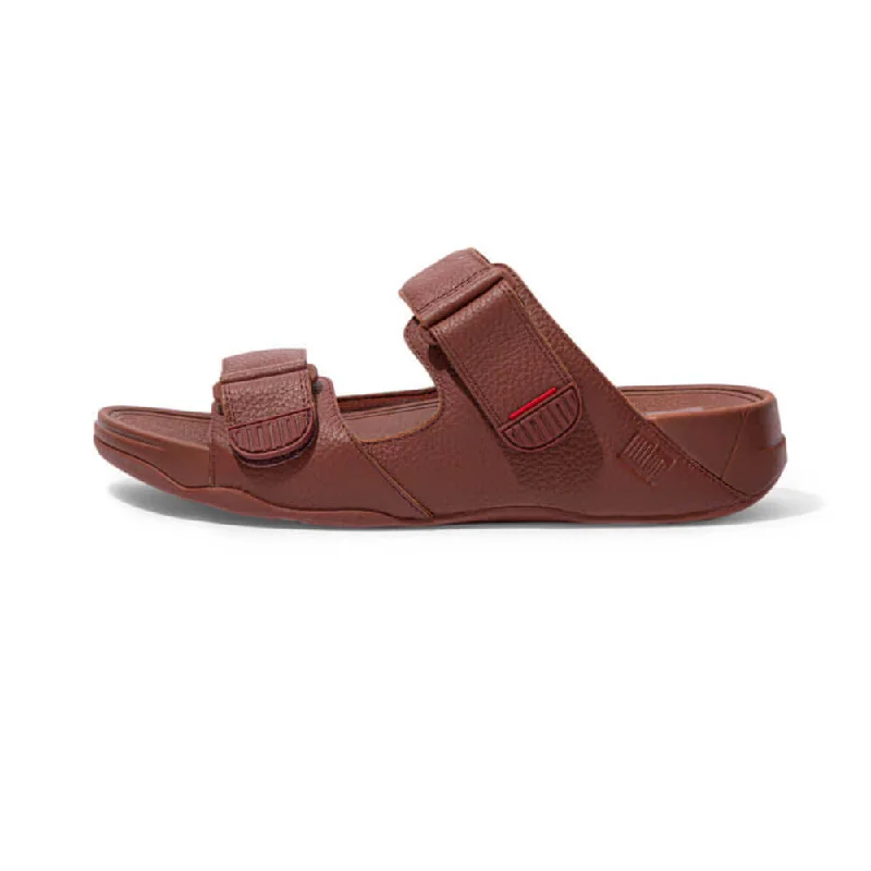 FitFlop Men's Gogh Moc Slide Sandals - Red Brown