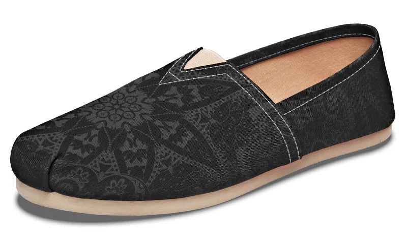 Ghost Mandala Casual Slip on Shoes