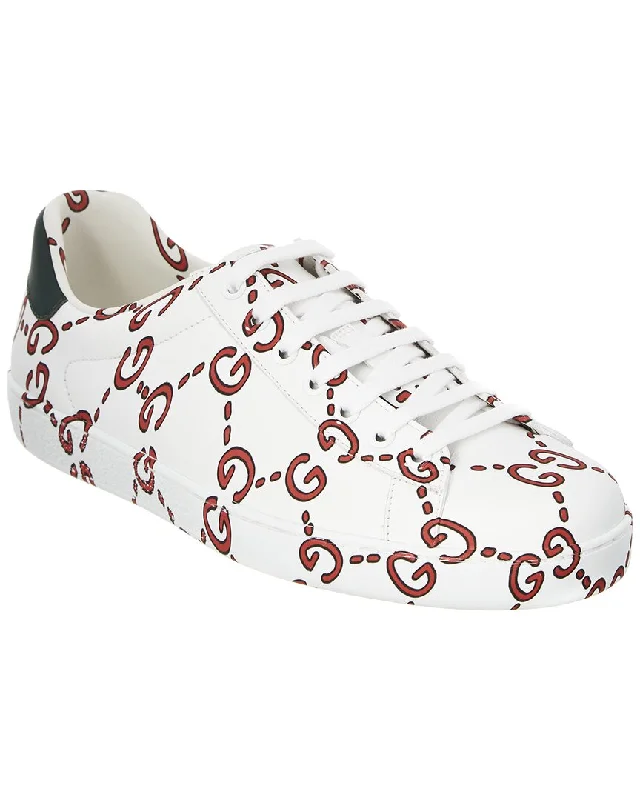 Gucci Ace GG Print Leather Sneaker Futuristic - Style Shoe Design 
