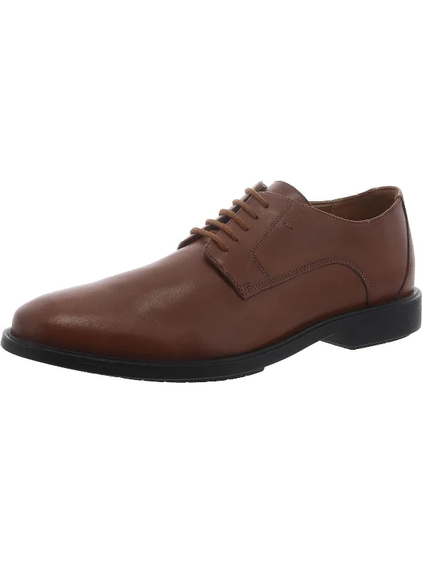 Hampshire Low Mens Leather Lace-Up Oxfords