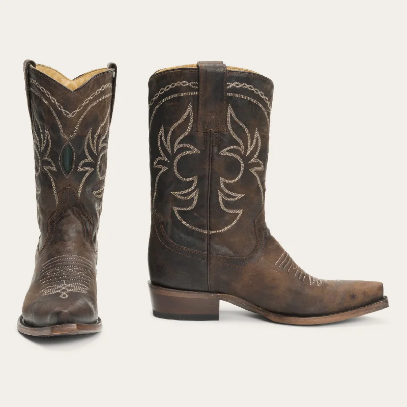 Iris Mid-Calf Embroidered Boot