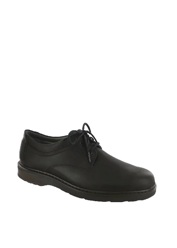 Men's Aden Lace Up Oxford - Medium In Black