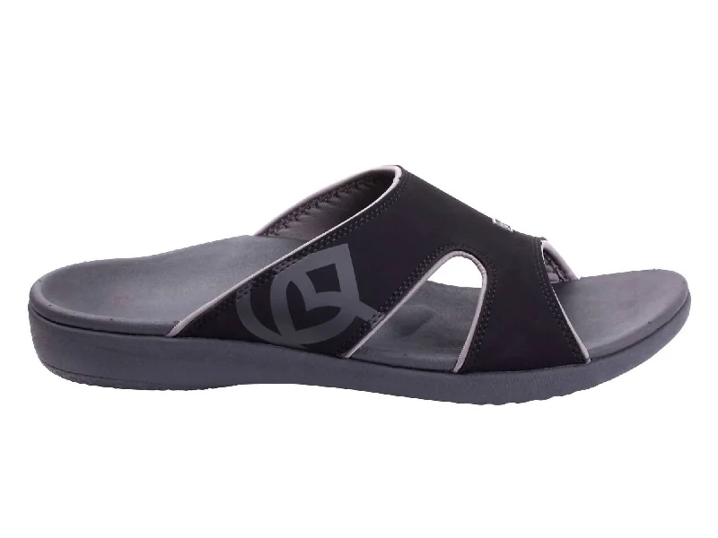 Men's Kholo Slide Sandal In Black/pewter