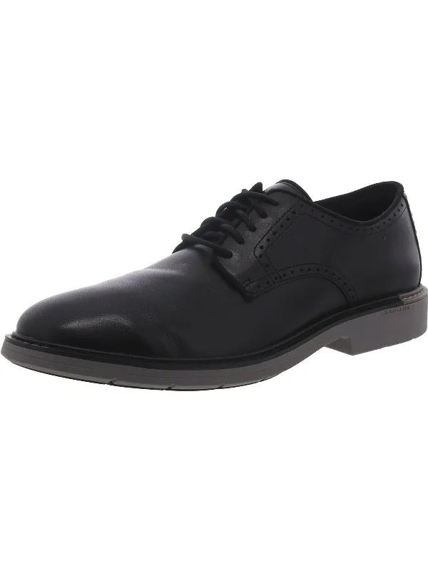 Mens Leather Lace Up Oxfords