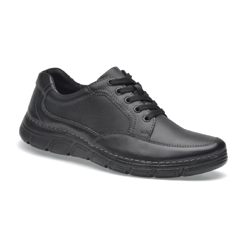 Men's Leather Oxfords Rock In Black