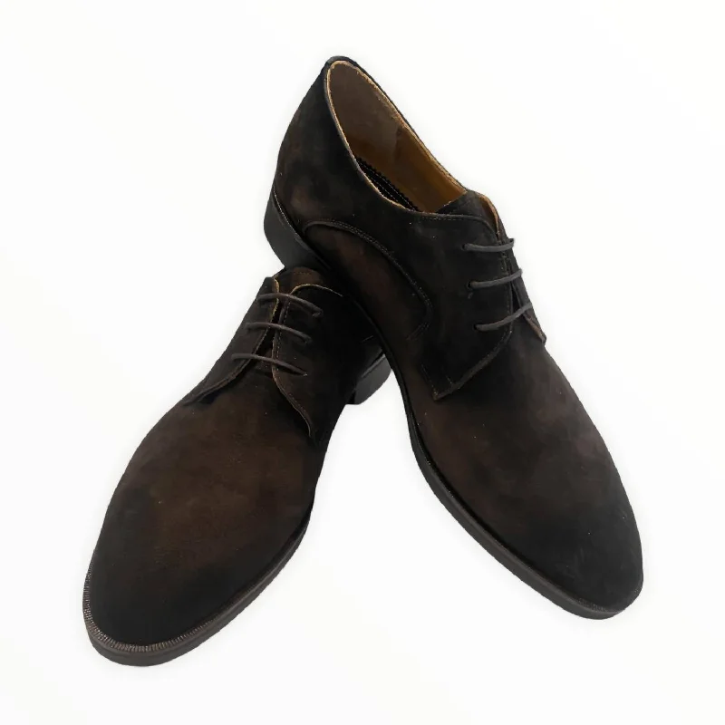 Men's Loui Goat Shoes In Suede Brown