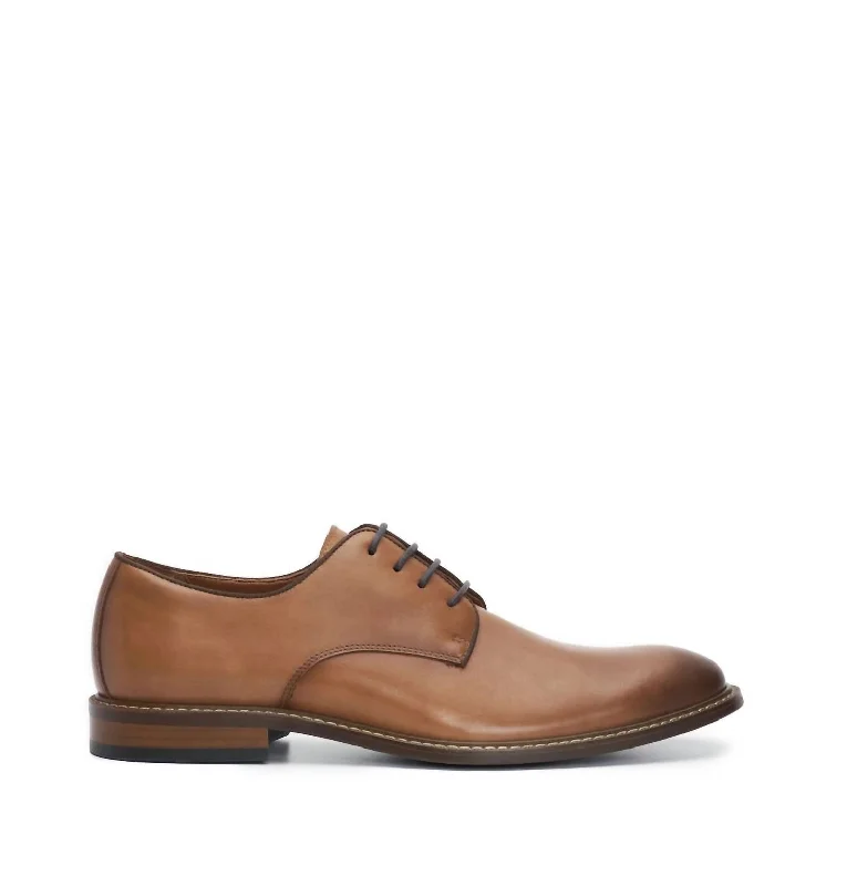 Men's Lyre Derby Shoes In Cognac