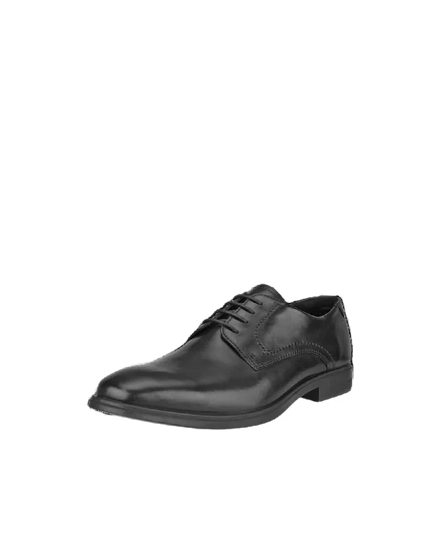 Men's Melbourne Tie Derby Shoe In Black Magnet