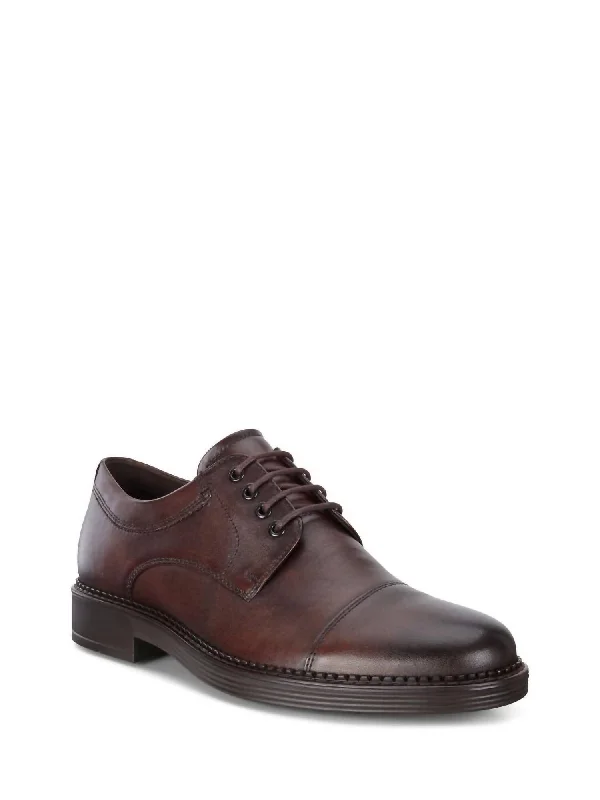 Men's Newcastle Cap Toe Oxford Shoe In Cocoa Brown