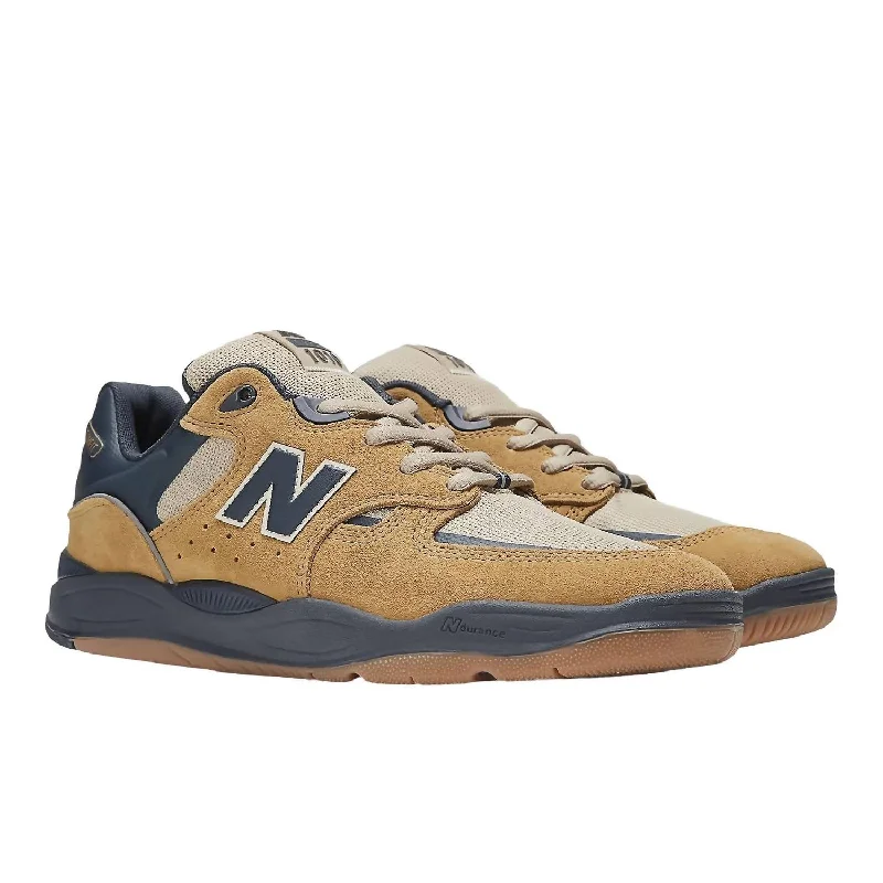 Men's Numeric Tiago Lemos Sneakers In Wheat Navy Glossy - Finish Shoe Look  