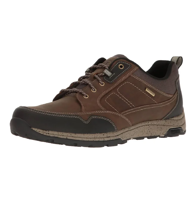 Men's Trukka Mudguard Waterproof Hiker Shoes In Brown Buckle - Closure Shoe Design 