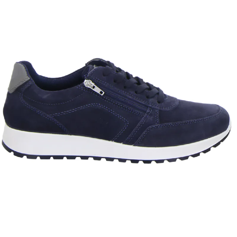 Ara Men's Murray Zip Sneaker in Navy