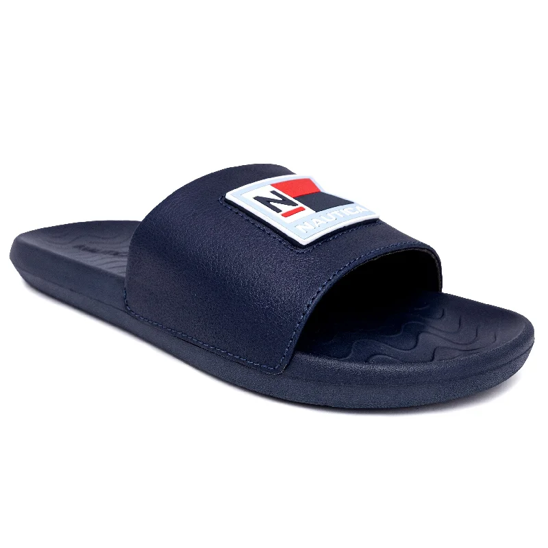 Nautica Logo Slide Sandal