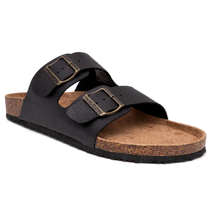 Nautica Mens Double Buckle Sandal