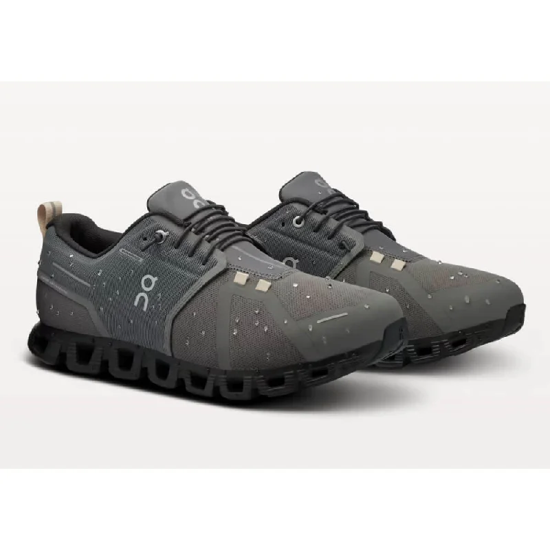 On Men's Cloud 5 Waterproof Shoes - Asphalt / Magnet