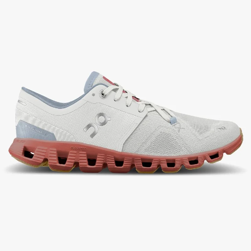 On Men's Cloud X 3 Shoes - Ice / Auburn