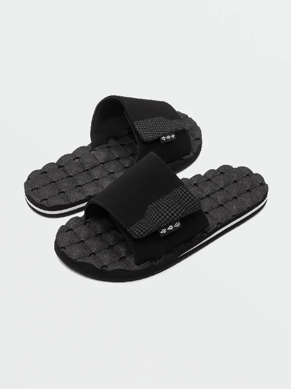 Recliner Slides - Black White