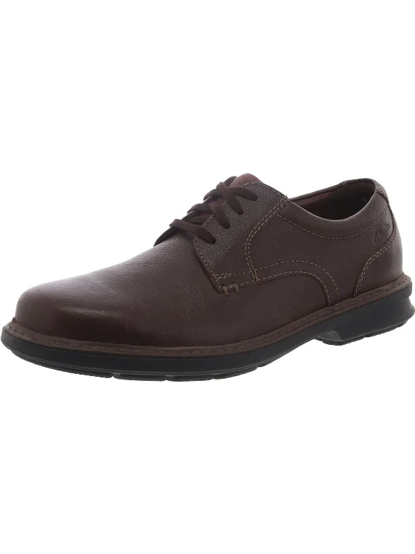 Rendell Plain Mens Leather Plain Toe Oxfords