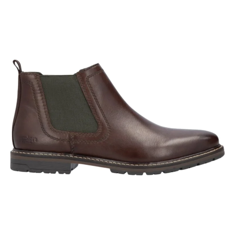 Rieker Men's 13757-25 Chelsea Nougat Brown Leather