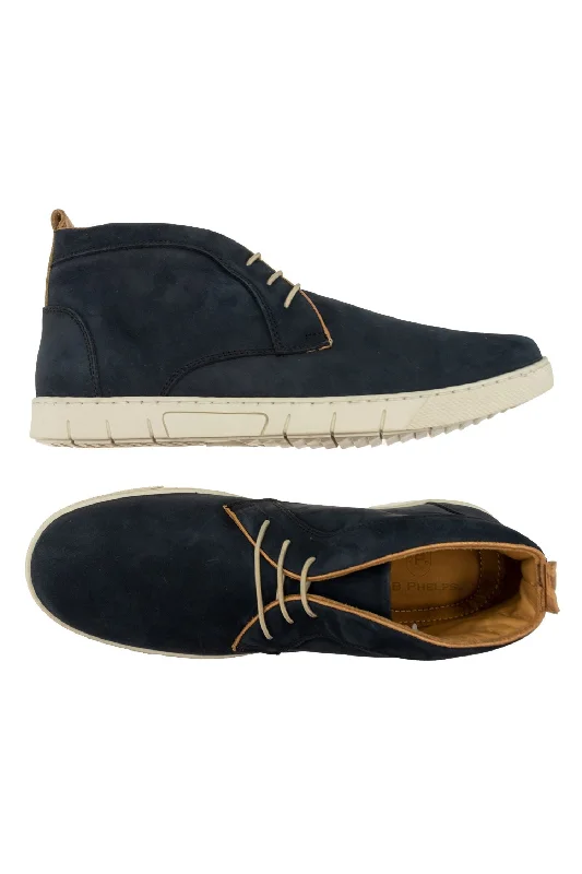 Scottsdale Suede Chukka Boot in Navy by T.B. Phelps