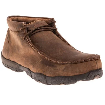 Twisted X Men's Peanut Brown Steel Toe MET Guard Driving Mocs MDMSM01