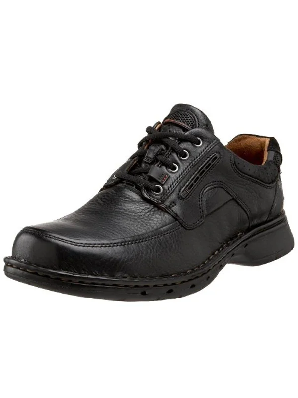 UN.BEND Mens Leather Lace-Up Oxfords