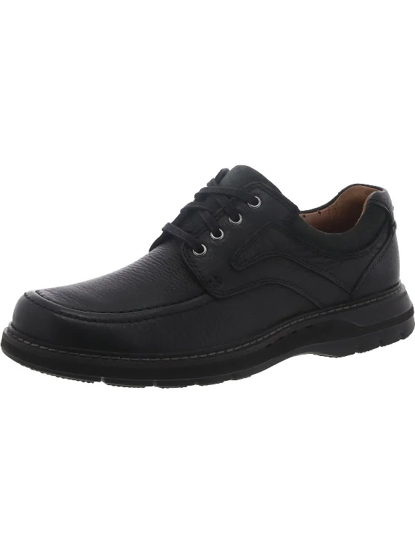 Un Ramble Lace Mens Leather Round Toe Oxfords